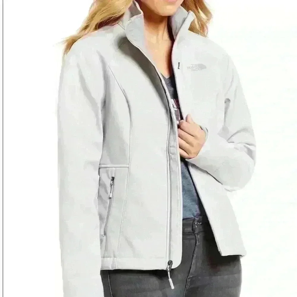 White north face hard shell SMALL